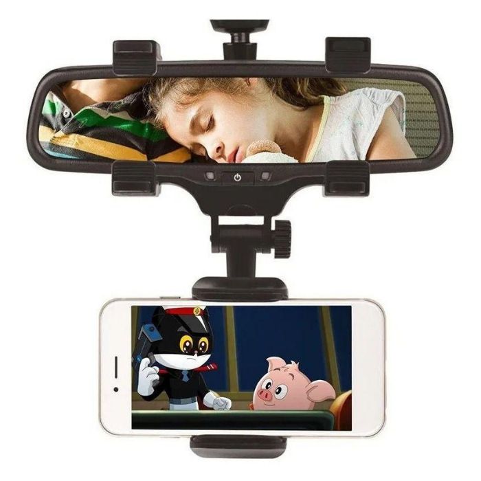 Suporte Veicular Retrovisor De Carro Celular Smartphone Gps - Imagem 6