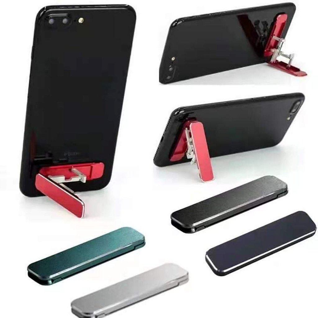 Suporte De Celular Dobrável Portátil De Alumínio Compacto Universal - Imagem 3
