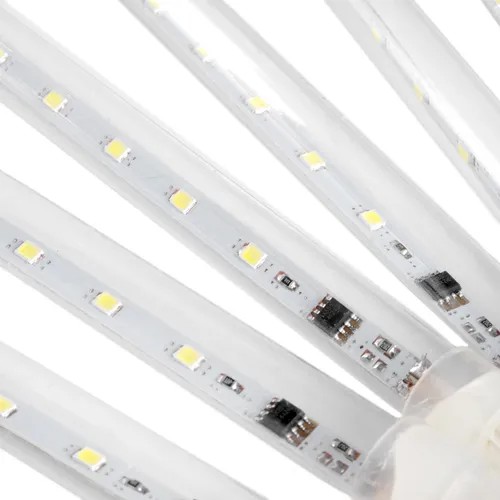 8 Tubos De Luz LED De 50cm Em Cascata De Iluminação Efeito Gelo Chuva Natal - Imagem 2