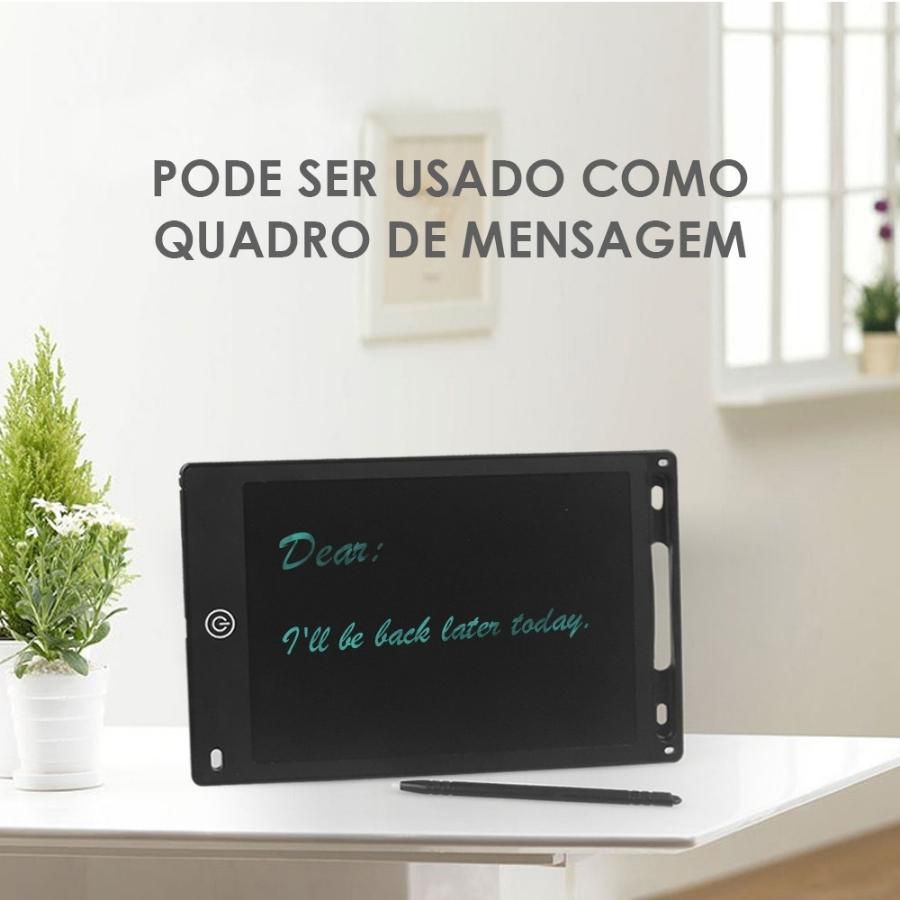 Tablet Infantil Lousa Mágica Digital LCD 8,5 Para Desenho Colorido - Imagem 5